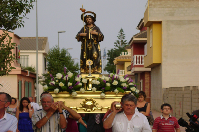Trono Santiago Apostol en oro fino (Torrepacheco)
